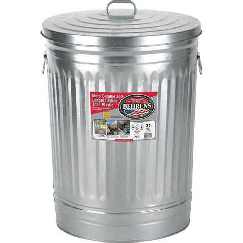 metal trash box|40 gallon metal trash can.